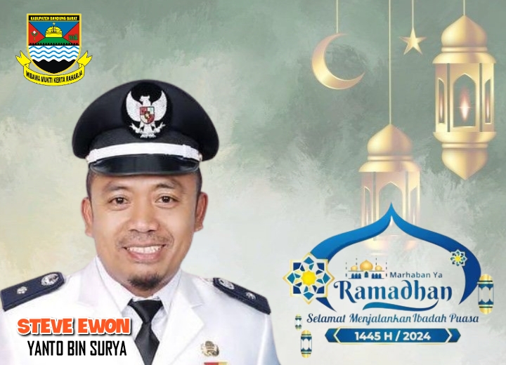 Kepala Desa Kertawangi, Yanto Bin Surya alias Steve Ewon sampaikan Marhaban yaa Ramadhan 1445 H