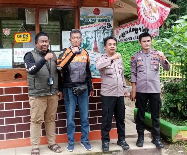 Perhutani bersama Polsek Kiara Pedes Gelar Patroli di Wisata Langlang Panyawangan