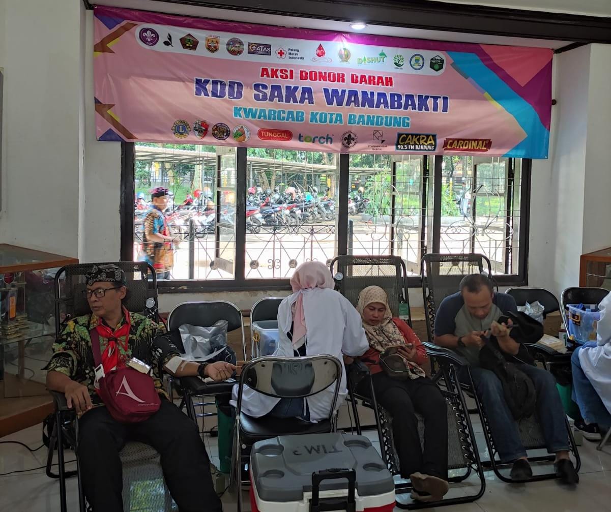 Perhutani Bandung Utara Bersama Saka Wanabakti Kota Bandung Lakukan Donor Darah