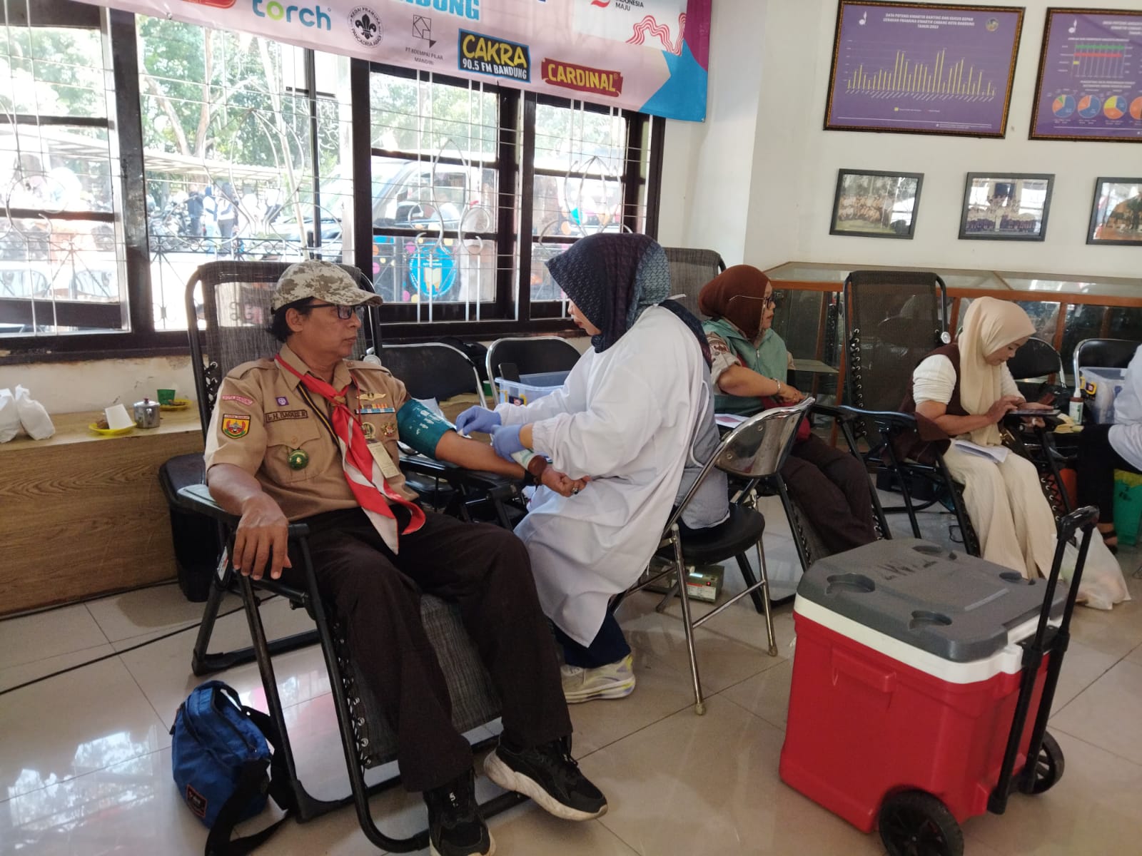 Perhutani Bandung Utara Bersama Saka Wanabakti Kota Bandung Lakukan Donor Darah